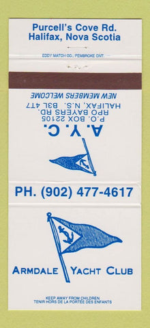 Matchbook Cover - Armdale Yacht Club Halifax NS 30 Strike