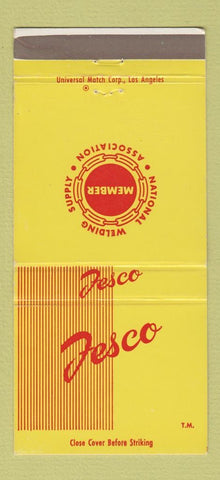 Matchbook Cover - Fessler Fesco Welding Supply Los Angeles CA 30 Strike