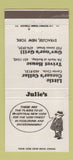 Matchbook Cover - Julie's Restaurants Syracuse NY 30 Strike