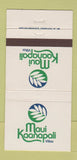 Matchbook Cover - Maui Kaanapali Villas Hawaii 30 Strike