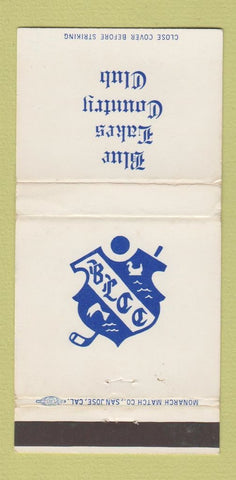 Matchbook Cover - Blue Lakes Country Club Twin Falls ID WEAR 30 Strike