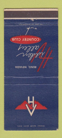 Matchbook Cover - Hidden Valley Country Club Reno NV 30 Strike