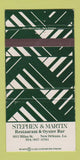 Matchbook Cover - Stephen and Martin Restaurant New Orleans LS 30 Strike