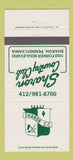 Matchbook Cover - Sharon Country Club Sharon PA 30 Strike