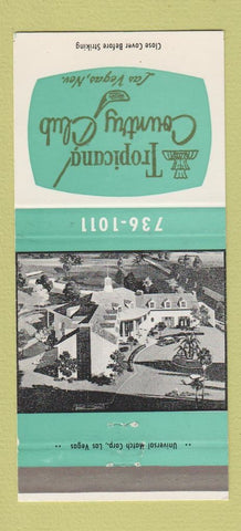 Matchbook Cover - Tropicana Country Club Las Vegas NV 30 Strike