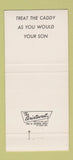 Matchbook Cover - Beverly Country Club IL 30 Strike