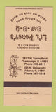 Matchbook Cover - Lil Porgy's BBQ Champaign Urbana IL 30 Strike