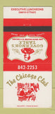 Matchbook Cover - Governor's Table Chicago IL Chicago Club 30 Strike