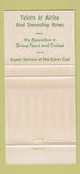 Matchbook Cover - Azloha Travel Agency Fort Lauderdale FL 30 Strike