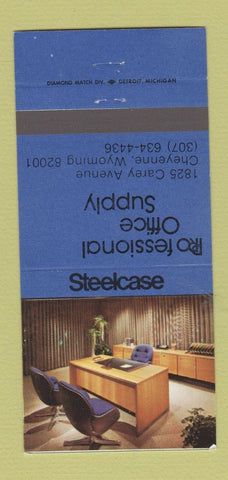 Matchbook Cover - Steelcase Office Furniture Cheyenne WY 30 Strike