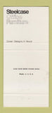 Matchbook Cover - Steelcase Office Furniture Cheyenne WY 30 Strike