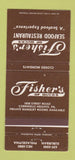 Matchbook Cover - Fisher's of Bucks Philadelphia PA seafood 30 Strike