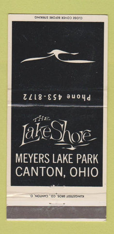 Matchbook Cover - Lake Shore Myers Lake Park Canton OH 30 Strike