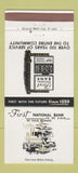 Matchbook Cover - First National Bank DeKalb IL 30 Strike