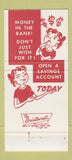 Matchbook Cover - First National Bank DeKalb IL 30 Strike
