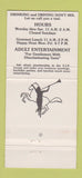 Matchbook Cover - Caligula XXI Dallas TX 30 Strike
