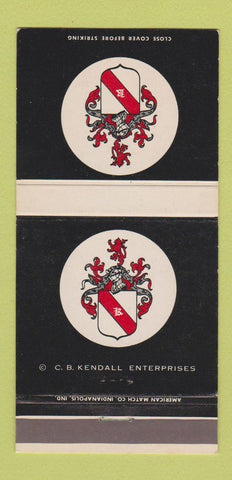 Matchbook Cover - Kendall Inn Shrimp House Indianapolis Frankfort IN 30 Strike