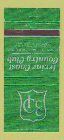 Matchbook Cover - Irvine Coast Country Club Newport Beach CA 30 Strike