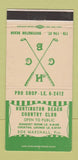 Matchbook Cover - Huntington Beach Country Club CA 30 Strike