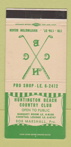 Matchbook Cover - Huntington Beach Country Club CA 30 Strike