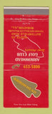 Matchbook Cover - Arrowhead Golf Club Wheaton IL 30 Strike