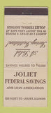 Matchbook Cover - Joliet Federal Savings IL  21 Strike Feature