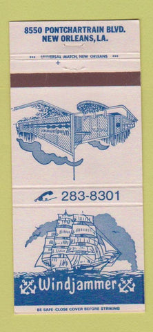 Matchbook Cover - Windjammer New Orleans LA 30 Strike