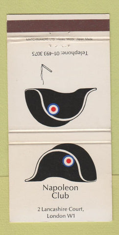 Matchbook Cover - Napoleon Club London UK England WEAR 30 Strike