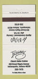 Matchbook Cover - JC Bistro Indianapolis IN Tuscany 30 Strike