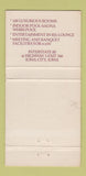 Matchbook Cover - The Highlander Inn Supper Club Iowa City IA 30 Strike