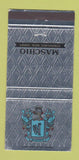 Matchbook Cover - Maschio Lyndhurst NJ Italian 30 Strike