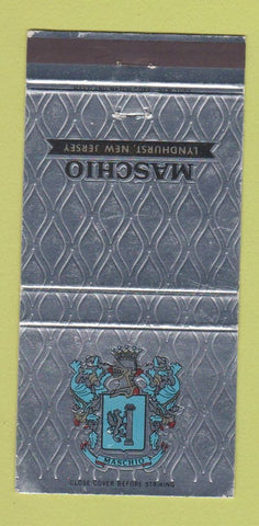 Matchbook Cover - Maschio Lyndhurst NJ Italian 30 Strike