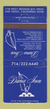 Matchbook Cover - Dana Inn San Diego CA 30 Strike