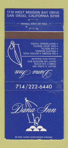 Matchbook Cover - Dana Inn San Diego CA 30 Strike