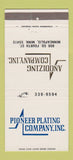 Matchbook Cover - Pioneer Plating Anodizing Minneapolis MN 30 Strike