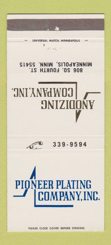 Matchbook Cover - Pioneer Plating Anodizing Minneapolis MN 30 Strike
