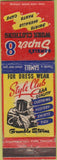 Matchbook Cover - Super 8 Work Clothes overalls