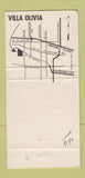 Matchbook Cover - Villa Olivia Country Club Bartlett IL WEAR 30 Strike
