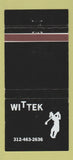 Matchbook Cover - Wittek Golf IL 30 Strike
