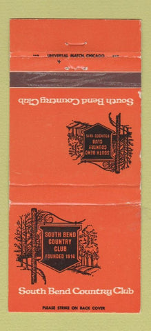Matchbook Cover - South Bend Country Club IN WEAR 30 Strike