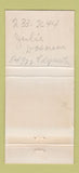 Matchbook Cover - South Bend Country Club IN WEAR 30 Strike
