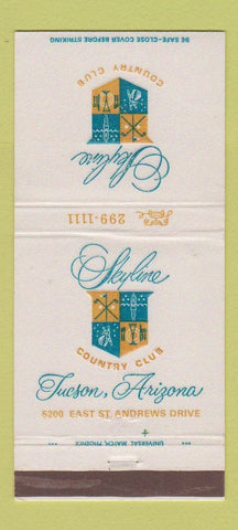 Matchbook Cover - Skyline Country Club Tucson AZ 30 Strike