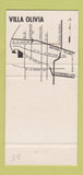 Matchbook Cover - Villa Olivia Country Club Bartlett IL 30 Strike