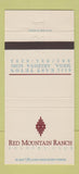Matchbook Cover - Red Mountain Ranch Country Club Mesa AZ 30 Strike