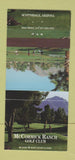 Matchbook Cover - McCormick Ranch Golf Club Scottsdale AZ 30 Strike
