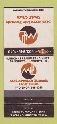 Matchbook Cover - McCormick Ranch Golf Club Scottsdale AZ 30 Strike
