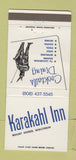 Matchbook Cover - Karakahl Inn Mount Horeb WI 30 Strike