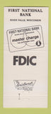 Matchbook Cover - First National Bank River Falls WI 30 Strike