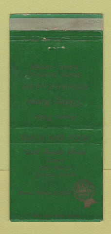 Matchbook Cover - Gulf Beach Hotel Court Lido Beach Sarasota FL WEAR 30 Strike