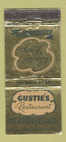 Matchbook Cover - Gustie's Restaurant Cambridge MA WEAR 30 Stick